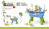 Modelo Nuevo Transfronterizo en Stock Fregadero Eléctrico Simulado para Lavar Platos Infantil con Agua Circulante Fregadero de Cocina Juguete Educativo