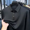 Camisa Polo de Manga Larga para Hombre de Otoño Nueva, de Alta Calidad, Transfronteriza, Casual, Versátil, Color Sólido, Camiseta de Negocios con Cuello