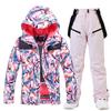 Traje de esqui feminino inverno ao ar livre à prova de vento água-respingos quente engrossado snowboard duplo-board traje de esqui nova chegada