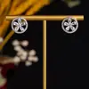 Pendientes Rojos de Molinillo Pequeño Inspirados en el Diseño para Mujer, Nuevo Estilo Popular, Pendientes de Alta Gama, Pendientes Versátiles de Lujo Ligero de Nicho