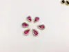 Venta Caliente Transfronteriza 8x13 Gota de Agua Doble Capa Flor Diamante Acrílico Diamante de Garra Cosido a Mano con Piedra Colorida Accesorios para el Cabello