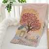 Toalha Grande de Gaze Pura Algodão 34X75 Toalha com Rosto de Desenho Animado Doméstica Macia Absorvente Categoria Casal Adulto Uma Toalha de Banho