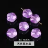 Cuentas Sueltas de Amatista Lavanda Natural en Forma de Corazón, Cuentas Espaciadoras de Corazón Transparente Color Melocotón Morado Claro, Accesorios para Manualidades con Cuentas Hechos a Mano, Venta al por Mayor desde el Fabricante