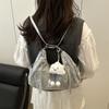 Bolso Casual de Superficie Suave de Gran Capacidad para Mujer 2025 Nueva Mochila de Viaje Moda Trendy Bolso de Hombro para Viajero