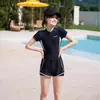 Traje de Baño para Mujer 2026 Modelo Nuevo, que Oculta el Vientre, Adelgazante, de una Sola Pieza, Pierna Cuadrada, Conservador, Adecuado para Piscinas y Aguas Termales, Traje de Baño Profesional de Tallas Grandes