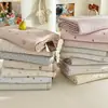 Capa de Cama Dupla Face em Modal Tencel Estilo Desenho Animado Coreano Conjunto de Três Peças com Acolchoado Xadrez de Seda Refrescante para Tatame e Cama de Solteiro
