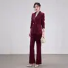 Nuevo Conjunto de Traje Profesional para Mujer Otoño/Invierno 2026, Elegante Corte Entallado para Viajes al Trabajo, Ropa Formal para Gerentes, Uniforme de Trabajo