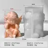 Molde de Silicone para Vela Perfumada Anjinho Transfronteiriço Ferramenta de Moagem para Sabonete Artesanal Anjinho de Bebê DIY Ornamentos de Gesso para Aromaterapia