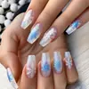 Unhas de Ballet de Comprimento Médio para Outono e Inverno de Natal Moda de Exportação Europeia e Americana Venda Quente Removível 24 Peças Bonitas