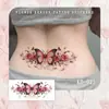 Pegatina de Tatuaje de Sucubo Hermana Real Impermeable Femenina Larga Duración Sexy Clavícula Vientre Pegatina Patrón Avanzado de Mariposa Cubre Cicatrices