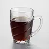 Vaso Yujing con asa para agua Jugo Taza resistente al calor transparente con asa Taza de té Taza de cerveza Taza para Café Leche