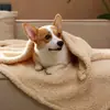 Manta para Mascotas de Terciopelo de Algodón Shu Doble Cara Popular en Amazon para Perros Teddy Golden Retriever Gatos y Perros Alfombrilla Manta para Todas las Estaciones