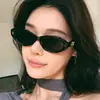 Gafas de Sol Cat-Eye de Estilo Europeo y Americano de Moda para Hombres, Estilo Callejero de Moda, Elegantes Gafas de Sol Pequeñas con Protección UV