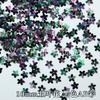 Lantejoulas pretas em estoque atacado preto nail art lantejoulas flores pretas amor estrelas preto AB cor destaques