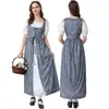 Vestidos Medievales Retro Europeos y Americanos 2025, Disfraces para Teatro Renacentista, Conjuntos para Padres e Hijos que Entallan la Cintura