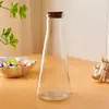 Botella de Vidrio Tarro Estrella Grulla de Papel Botella de los Deseos Caja de Regalo Creativa para Novio Botella Sencilla de Pudín Forma Redonda