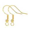 Ganchos de Orelha de Prata 925 de Alta Qualidade Novo Estilo Banhado a Ouro Real Acessórios de Gancho de Orelha DIY Material de Gancho de Orelha DIY Acessórios de Joias DIY Ganchos de Orelha