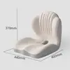 Almofada de assento de espuma de memória com encosto integrado para suporte lombar, almofada de escritório para sentar por longos períodos, almofada de alívio de pressão, almofada modeladora de glúteos, almofada ergonômica para assento atacado
