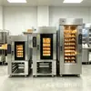 Forno rotativo de ar quente personalizado para redes de franquias de fábricas de alimentos, forno de 5 pratos, 10 pratos, 12 pratos, 15 pratos, forno de secagem a vapor