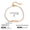 Jieding Pulseira de Aço Inoxidável Zircônio Europeia e Americana Feminina Joias de Luxo Leve High-End Joias de Aço Titânio Não Desbotam Estilo Quente Transfronteiriço