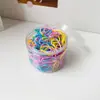 Gomas Elásticas Desechables en un Frasco, Ligas de Colores para Niños, Engrosadas y Reforzadas, Gomas Negras para Adultos, Gomas Elásticas Pequeñas para Mujeres