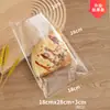 Bolsa de embalaje para pan, bolsa para hornear, bolsa transparente autosellante para alimentos (scones, galletas, pasteles, tostadas), bolsa pequeña autoadhesiva para sellar (galletas, pasteles, tostadas)