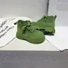 Botines estilo Martin para niños y niñas, otoño e invierno 2026, botines cortos de moda, suela suave, antideslizantes, para niños pequeños y preescolares, con forro de felpa