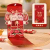 Envelope Vermelho Estéreo 3D Criativo para Casamento Novo Estilo 2025 Envelope Vermelho Personalizado para Casamento Envelope Vermelho de Casamento