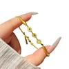 Pulseira de Bobina de Peixe Dourado Pequeno em Ouro de Areia do Vietnã Moda Feminina Versátil Elegante Joia Ano após Ano Presente para Namorada