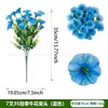 Flores Artificiales Transfronterizas de Amazon, Gloria de la Mañana, Eucalipto Falso, Decoraciones de Flores Artificiales, Arreglos de Escenas con Flores Artificiales para Decoración del Hogar