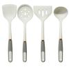 Espátula de Silicone, Colher de Sopa, Cabo com Anel Banhado a Ouro, Panela Antiaderente, Espátula de Silicone, Utensílios de Cozinha de Silicone de Grau Alimentício, Utensílios de Cozinha de Silicone em Estoque