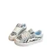 Zapatillas de leopardo versátiles y de moda estilo coreano para mujer, novedad primavera-verano 2026, zapatillas deportivas casual de suela gruesa para aumentar la altura, de caña baja