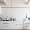Lustre Celebridade da Internet de Noz Moderno Simples Costura Longa em Tira 220cm Madeira Maciça LED Luzes de Jantar Novo Estilo Chinês Luzes de Sala de Estar
