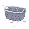 Cesta de armazenamento de cor diamantada plástico PP empilhável cesta de armazenamento de mesa brinquedos infantis cesta de acabamento atacado