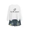 É a estação Amazon eBay site independente moda, única, versátil moletom esportivo feminino outono e inverno