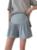 Pantalones de maternidad para verano, delgados y se pueden usar como shorts, de cintura alta para sostener el vientre sin oprimirlo, adecuados para mujeres petite, ropa de maternidad
