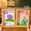 Regalo del Día del Maestro: Marco de Fotos Decorativo de Ganchillo Hecho por Estudiantes, Adorno, Regalo para Maestros de Jardín de Infancia