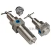 Filtro de Aire de Compresión de Acero Inoxidable de 2 Puntos G1/4 Válvula Reductora de Presión DN15 Válvula Reductora de Presión con Filtro de Acero Inoxidable