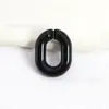 Hebilla de cadena en forma de U de acrílico de 18 x 24 mm para bricolaje, cadena para teléfono móvil, llavero, cadena colgante, accesorios para bolso