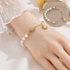 Pulsera Meichen Estilo Europeo Americano Color Dorado 18K Resistente al Desgaste para Mujer Sencilla Versátil Personalidad Moda Lujo Ligero Joyería Transfronteriza