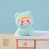 Nuevo Oso de Peluche Flocado DIY Figura Linda Adorno de Escritorio Decoración de Salpicadero de Coche de Resina Figura Pequeña