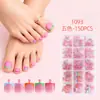 Nueñas de uña del pie usables transfronterizas en una caja, piezas de uñas postizas, parches de uñas de manicura usables, uñas postizas