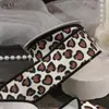 Cinta con Estampado de Leopardo en Forma de Corazón Material para Accesorios de Cabello DIY Lazo Flores Frescas Materiales para Cajas de Regalo Acabado de Bordes Accesorios en Forma de Corazón Cinta