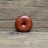 Colgante con hebilla de seguridad de madera color púrpura con forma de rayo, instrumento taoísta, accesorios portátiles, material antiguo, tallado oscuro, pulido a mano.