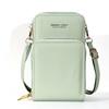 2020 nuevo bolso pequeño de hombro sencillo de moda de color sólido multifuncional de gran capacidad, bolso cruzado para teléfono con pantalla táctil para mujer