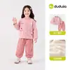 Novedades el 24 de agosto 15% de descuento en conjunto Dudu forrado de polar para niños, tops de invierno para niños, ropa infantil