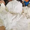 Pano de limpeza industrial branco 100% algodão novo, absorvente de água e óleo, pano grande de algodão puro sem fiapos