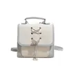 Mochila Feminina Estilo Coreano 2026 Novo Modelo Mochila Diária com Tampa Flip-Top Vintage para Comutação Bolsa Quadrada Pequena