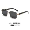 Nuevas Gafas de Sol Polarizadas de Montura Cuadrada Estilo Europeo y Americano para Mujer, Gafas de Sol Elegantes y de Moda para Hombre, Gafas de Metal de Alta Gama para Conducir