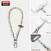 Cordón para Teléfono Móvil Personalizado de Alta Gama, Correa de Muñeca Trenzada, Cordón Corto para Funda de Teléfono Móvil, Venta al por Mayor de Fábrica